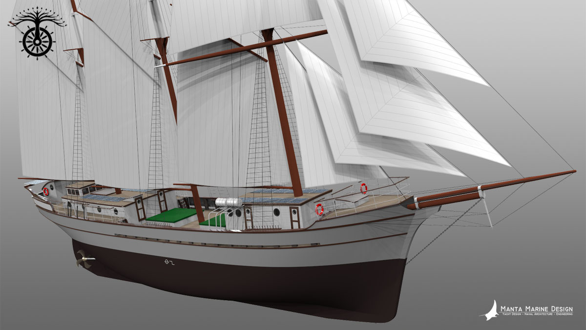 Ceiba Sailing Cargo Schooner - Manta Marine Design - image3