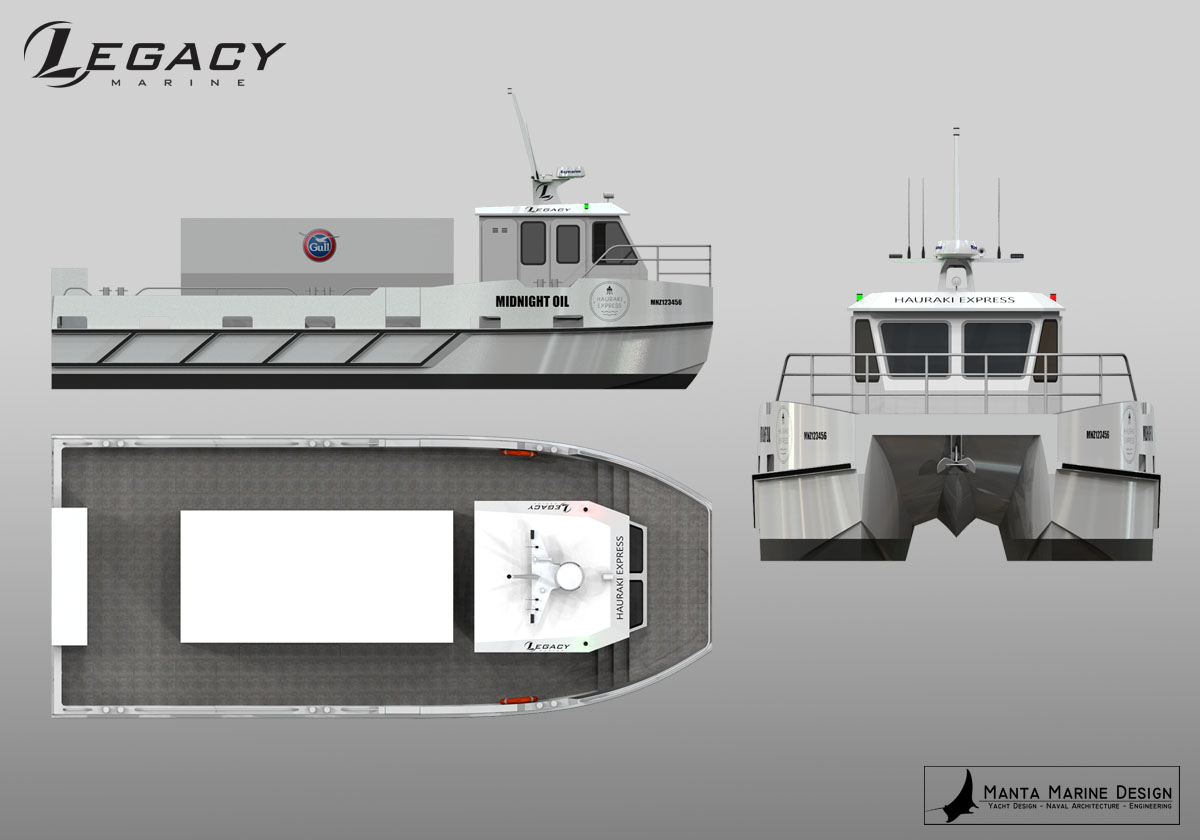Legacy Marine Aluminium Fuel Transport Catamaran - design by Manta Marine Design - image 7