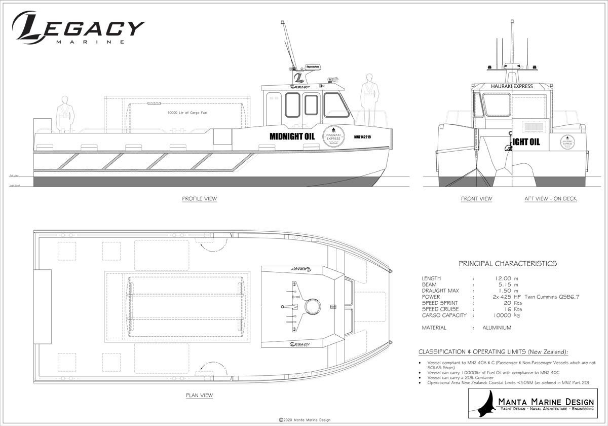 Legacy Marine Aluminium Fuel Transport Catamaran - design by Manta Marine Design - image 9
