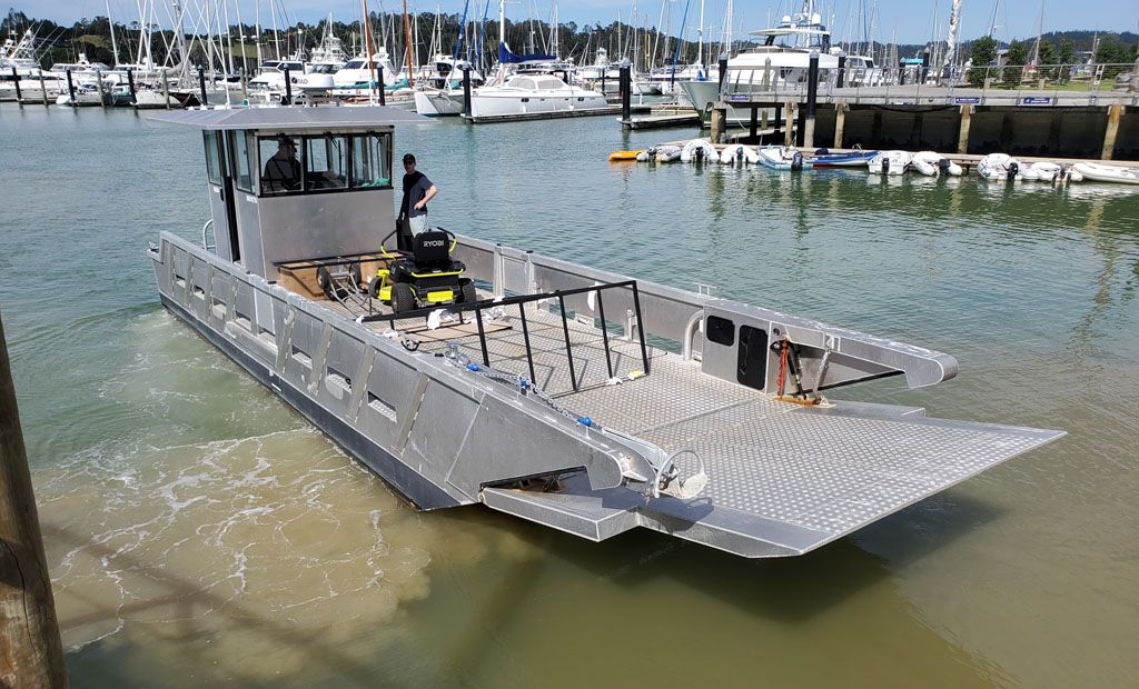 De Villiers and van Schaik Marine Design - 12m aluminium Landing Craft - View on the bow