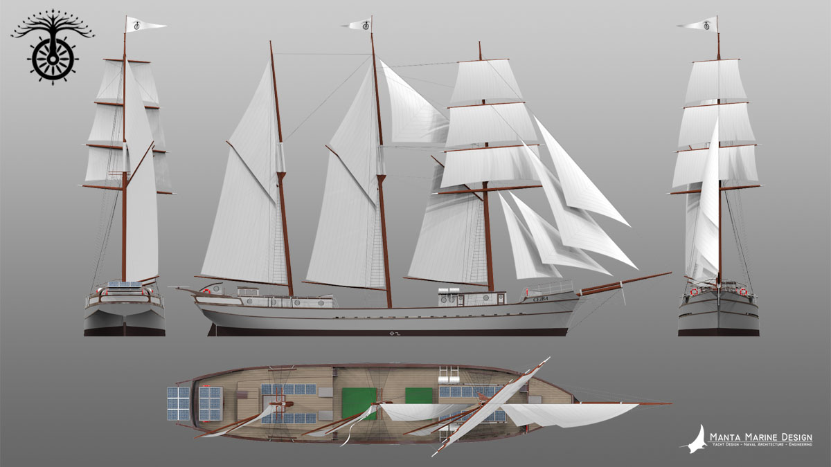 Ceiba Sailing Cargo SchoonerCeiba Sailing Cargo Schooner - Manta Marine Design - image2