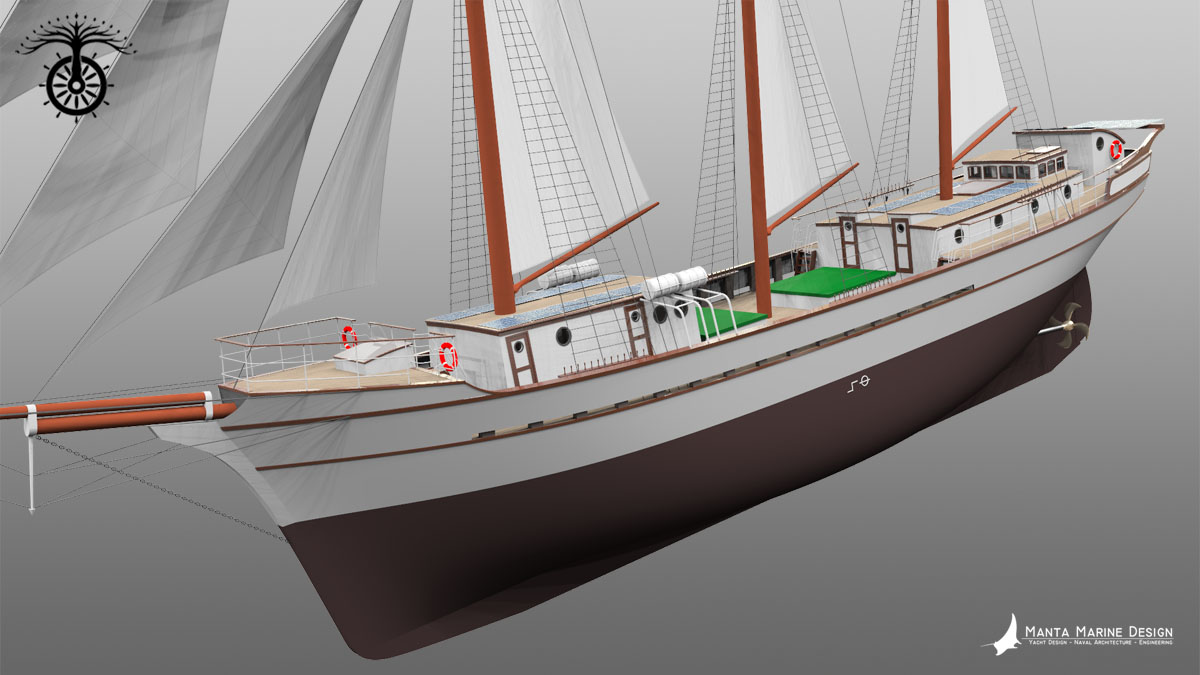 Ceiba Sailing Cargo Schooner - Manta Marine Design - image4