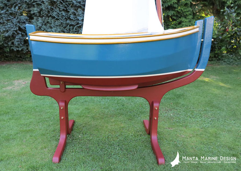Baby Boat Cradle Bootwieg DIY Building plans Manta Marine Design