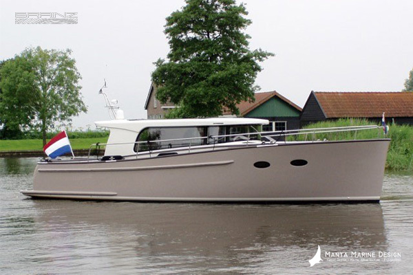 Abalone 40 - 40ft 12m composite hybrid motor yacht. Design by Manta Marine Design. Build by Grainz - image 1