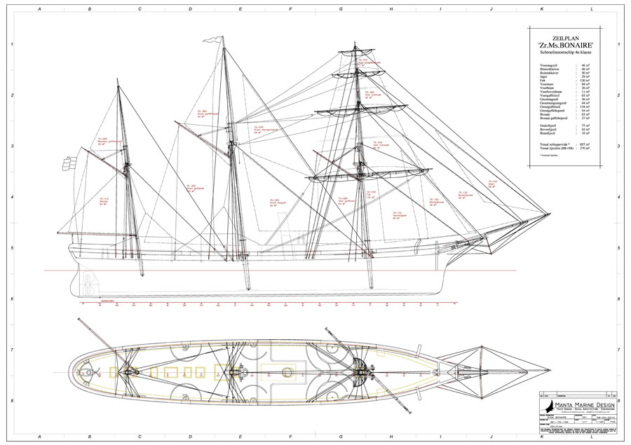 Marine Marine Design new rigging plans for the ZrMsBonaire - image1