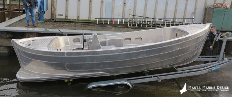 Mistress 715 Aluminium Tender - design by Manta Marine Design