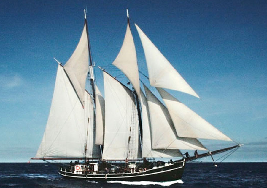 Opal before the conversion to a topsail schooner - image 1